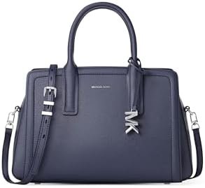 Michael Kors Laila Medium Satchel, Silver-Tone