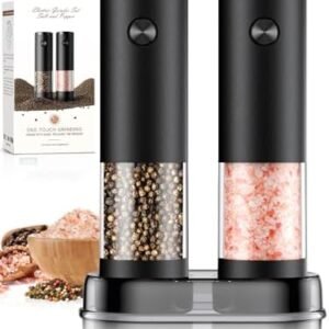 Electric Salt and Pepper Grinder Set Automatic Battery Pepper Mill Shakers