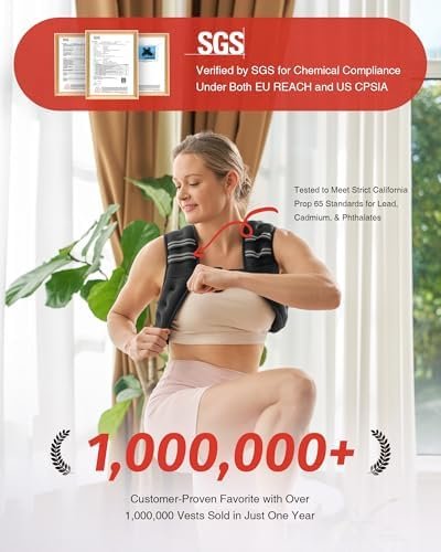 ZELUS Weighted Vest, 6lb/8lb/12lb/16lb/20lb/25lb/30lb - Image 2