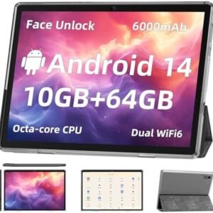 TUOHAITIME Android 14 Tablet,10 inch Tablets