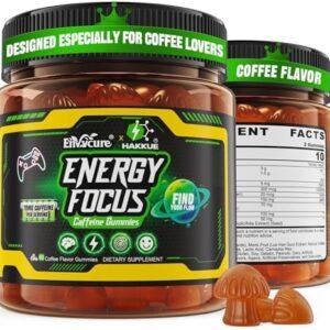 Focus Energy Gummies with Caffeine, Vitamin B6, B12