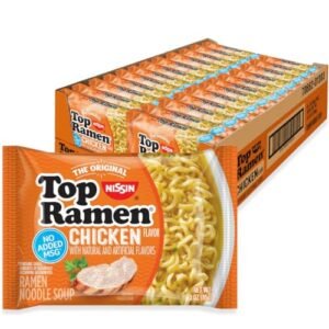 Nissin Top Ramen Noodle Soup, Chicken, 3 Ounce (Pack of 24) : Grocery & Gourmet Food