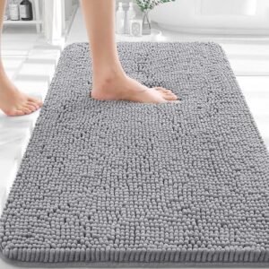 OLANLY Bathroom Rugs 30x20, Extra Soft Absorbent Chenille Bath Rugs