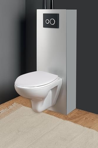 Wirquin 20719017 Abattant wc Néon thermoplastique en forme de U avec charnières plastiques Lock+, blanc Amazon.fr: Bricolage – Image 2