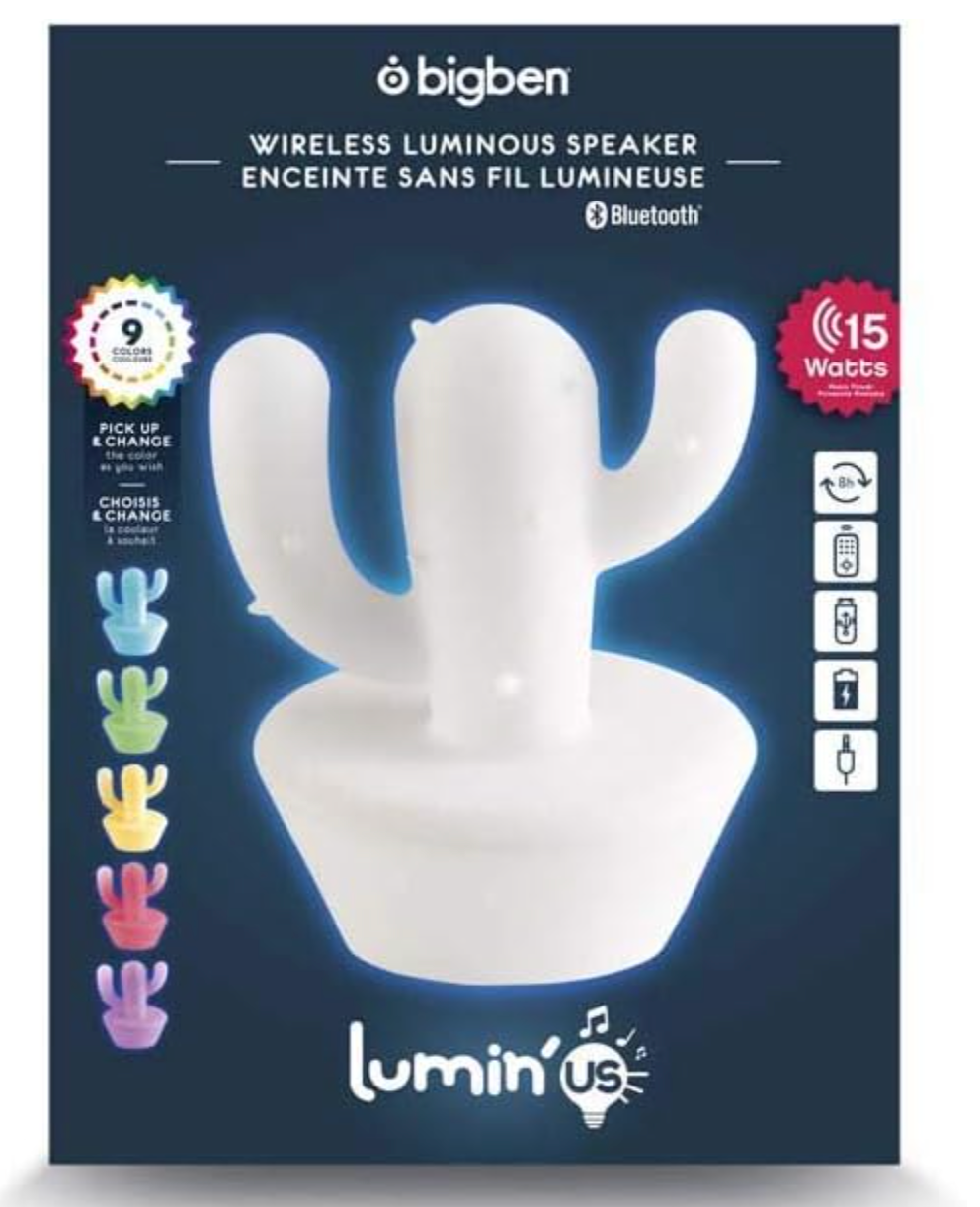 Enceinte sans fil lumineuse