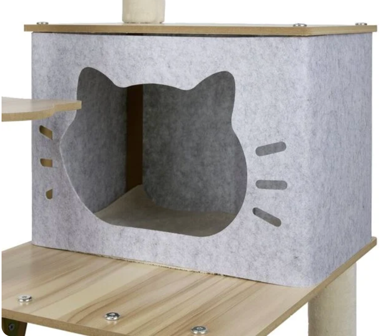 Arbre à chat avec couchages/griffoirs/balle 48x48xH120cm – Image 4