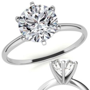 Moissanite Solitaire Ring (1.5mm)